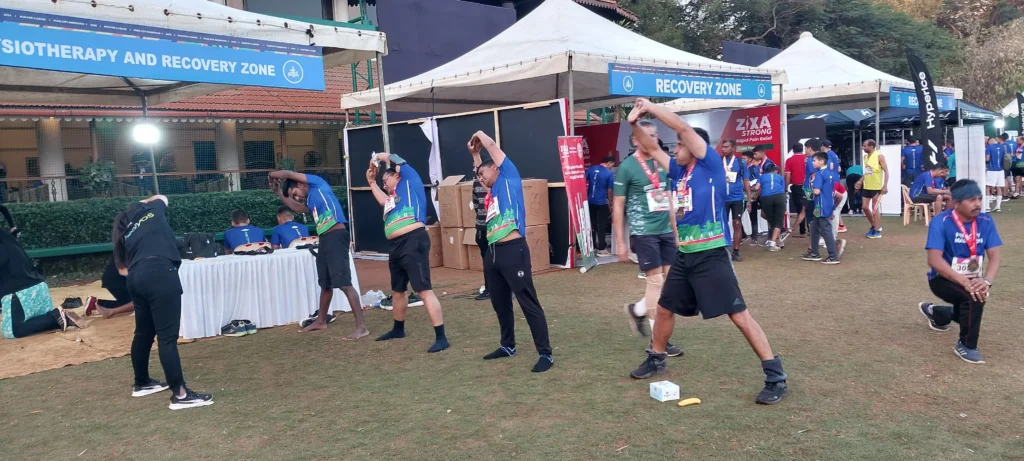 Healyos recovery zone 14 Healyos Recovery Zone at the Pune city Marathon