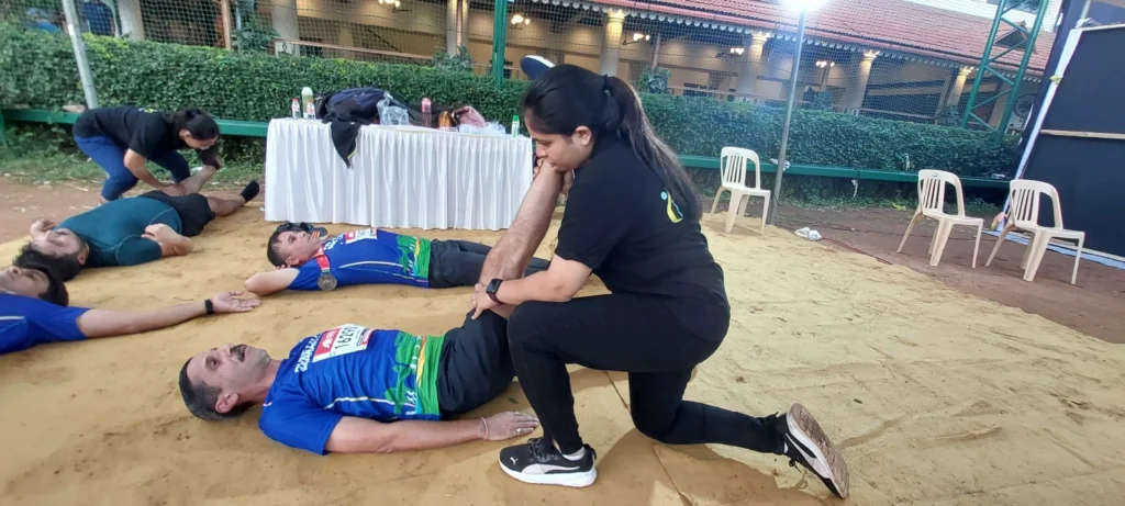 Healyos recovery zone 2 Healyos Recovery Zone at the Pune city Marathon