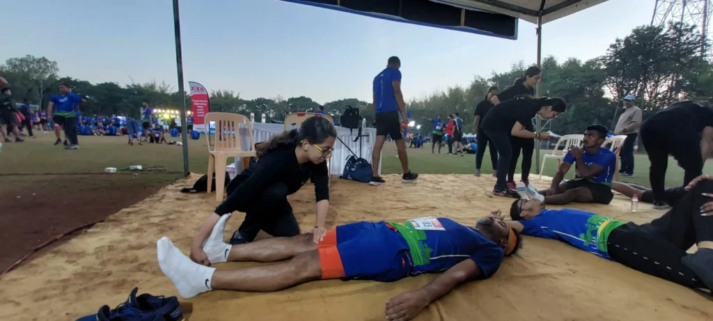 Healyos recovery zone 8 1 Healyos Recovery Zone at the Pune city Marathon