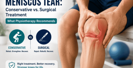 Meniscus Tear Conservative vs. Surgical Treatment — What Physiotherapy Recommends